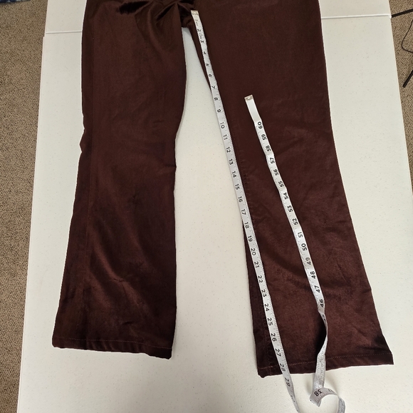 Agolde Nico Velvet Bootcut Pants in Chocolate Milk Women's Size 29 New - Picture 9 of 14